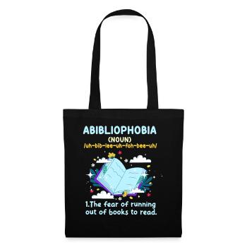 Abibliophobie Rat de bibliothèque Lecture de livres - Sac en tissu - noir - Devant