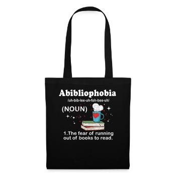 Abibliophobie Rat de bibliothèque Lecture de livres - Sac en tissu - noir - Devant