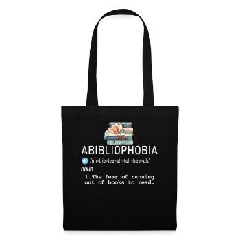 Abibliophobie Rat de bibliothèque Lecture de livres - Sac en tissu - noir - Devant