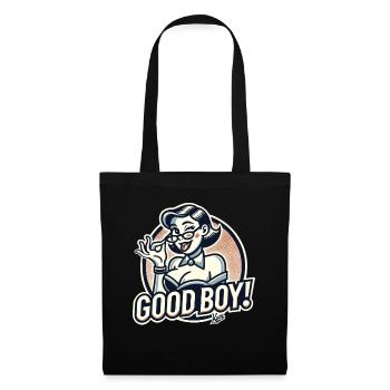 Beautiful strict nerd lady: Good boy! - Tote Bag - black - Front