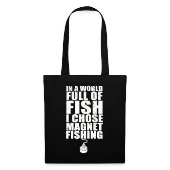 Neodymium Magnet Fishing Magnetic Fisher - Tote Bag - black - Front