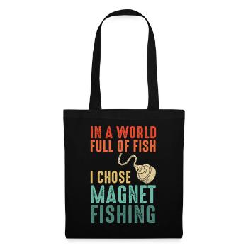 Neodymium Magnet Fishing Magnetic Fisher - Tote Bag - black - Front