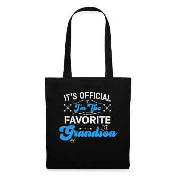 C'est officiel, je suis le petit-fils préféré - Sac en tissu - noir - Devant