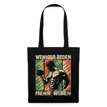Bodybuilding mehr Heben Fitnesscenter train hard - Stoffbeutel - Schwarz - Vorne