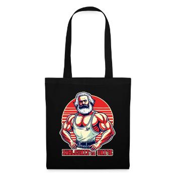 Les swoleunistes s’unissent, les bodybuilders de gym Marx - Sac en tissu - noir - Devant