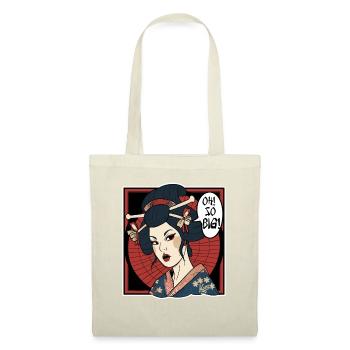 Japanese geisha thinks: "It's so big" - Tote Bag - nature - Front