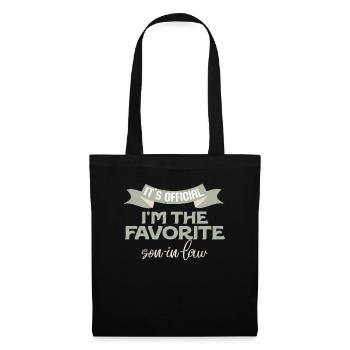 C’est le gendre préféré officiel - Sac en tissu - noir - Devant