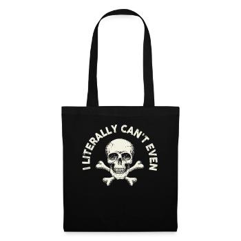 I Literally Cant Even Care - Tote Bag - black - Front