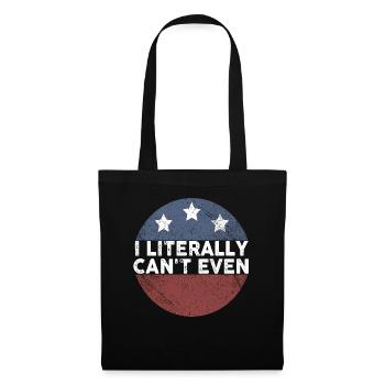 I Literally Cant Even Care - Tote Bag - black - Front