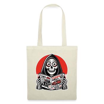 Grim Reaper lit le magazine JDM Car Tuner - Sac en tissu - nature - Devant