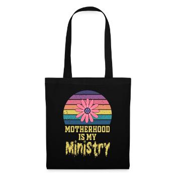 La maternité est mon ministère - Sac en tissu - noir - Devant