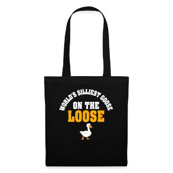 Worlds Silliest Goose On The Loose - Tote Bag - black - Front