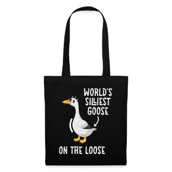 Worlds Silliest Goose On The Loose - Tote Bag - black - Front