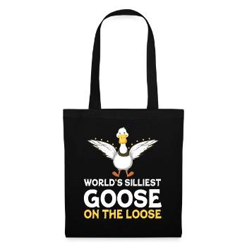 Worlds Silliest Goose On The Loose - Tote Bag - black - Front