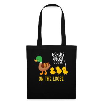 Worlds Silliest Goose On The Loose - Tote Bag - black - Front