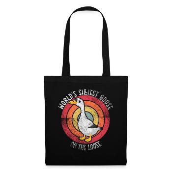 Worlds Silliest Goose On The Loose - Tote Bag - black - Front