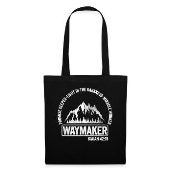 Waymaker Gardien de la promesse Faiseur de miracles - Sac en tissu - noir - Devant