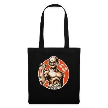 Motivation Freedom Fighter Monk, We Can Do It - Tote Bag - black - Front