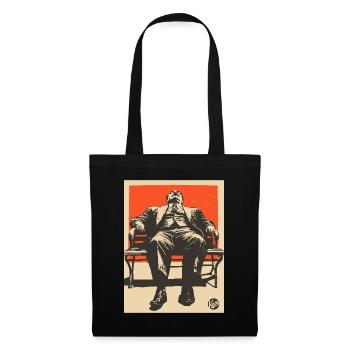 Propagande Boreout Homme sur le banc - Sac en tissu - noir - Devant