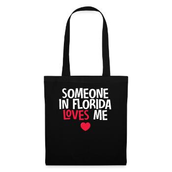 Quelqu’un en Floride m’aime - Sac en tissu - noir - Devant