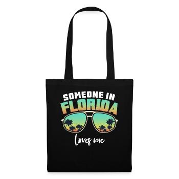 Quelqu’un en Floride m’aime - Sac en tissu - noir - Devant