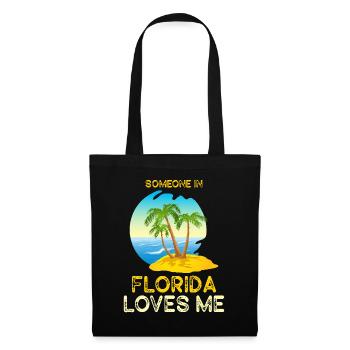 Quelqu’un en Floride m’aime - Sac en tissu - noir - Devant