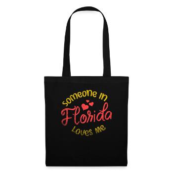 Quelqu’un en Floride m’aime - Sac en tissu - noir - Devant