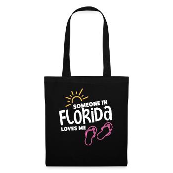 Quelqu’un en Floride m’aime - Sac en tissu - noir - Devant