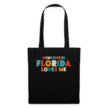 Quelqu’un en Floride m’aime - Sac en tissu - noir - Devant