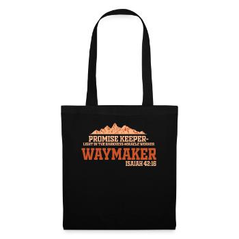 Waymaker Gardien de la promesse Faiseur de miracles - Sac en tissu - noir - Devant