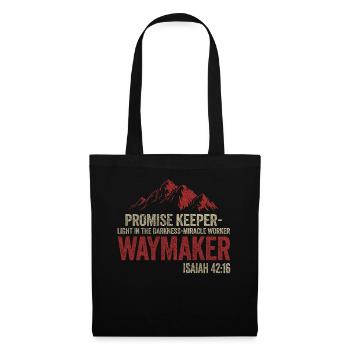 Waymaker Gardien de la promesse Faiseur de miracles - Sac en tissu - noir - Devant