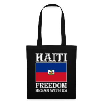 Haiti Haitianer Karibik Urlaub - Stoffbeutel - Schwarz - Vorne