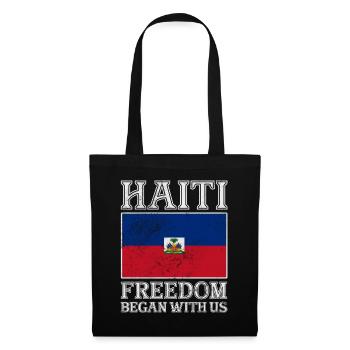 Haiti - Stoffbeutel - Schwarz - Vorne