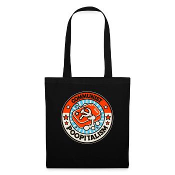 Feuilleton parodique communiste : Contre le poopitalisme - Sac en tissu - noir - Devant
