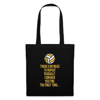 Il n’est pas nécessaire de se répéter - Sac en tissu - noir - Devant