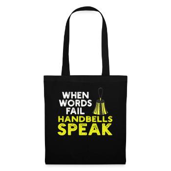 Choir Music Instrument Handbell Choir - Tote Bag - black - Front