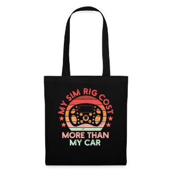Simracer Esports Enthusiast Sim Racing - Tote Bag - black - Front