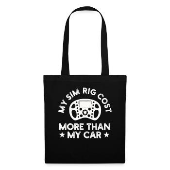 Simracer Esports Enthusiast Sim Racing - Tote Bag - black - Front