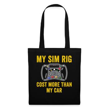 Simracer Esports Enthusiast Sim Racing - Tote Bag - black - Front