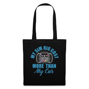 Simracer Esports Enthusiast Sim Racing - Tote Bag - black - Front