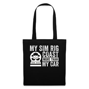 Simracer Esports Enthusiast Sim Racing - Tote Bag - black - Front