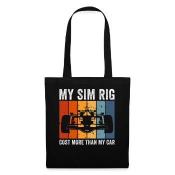 Simracer Esports Enthusiast Sim Racing - Tote Bag - black - Front