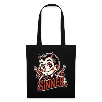 Petit Diable – Fier Pécheur - Sac en tissu - noir - Devant