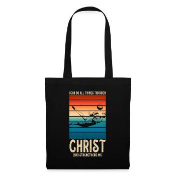 Je peux tout faire grâce au volleyball - Sac en tissu - noir - Devant