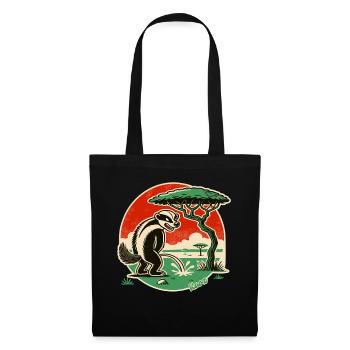 Honey badger takes a break in the desert - Tote Bag - black - Front