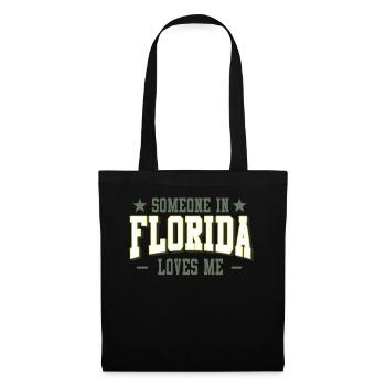 Quelqu’un en Floride m’aime - Sac en tissu - noir - Devant