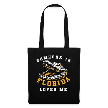 Quelqu’un en Floride m’aime - Sac en tissu - noir - Devant