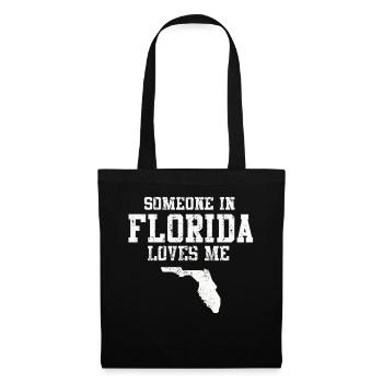 Quelqu’un en Floride m’aime - Sac en tissu - noir - Devant