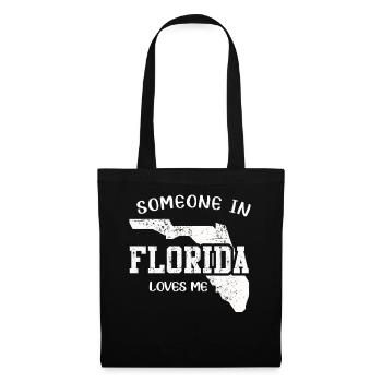 Quelqu’un en Floride m’aime - Sac en tissu - noir - Devant