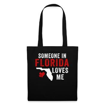 Quelqu’un en Floride m’aime - Sac en tissu - noir - Devant